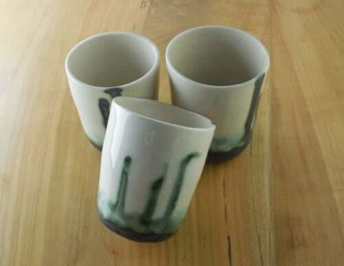 Mugs bicolore blanc vert