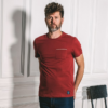T-shirt Edmond bordeaux homme