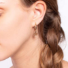 Boucles d'oreilles créoles ALOE - Marie Duvert
