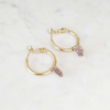 Boucles d'oreilles créoles ALOE - Marie Duvert