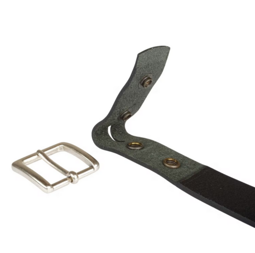 ceinture cuir noir made in france ouverture