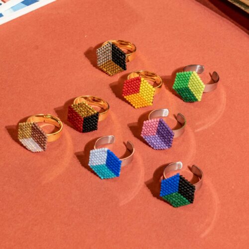 bague collection hexagone