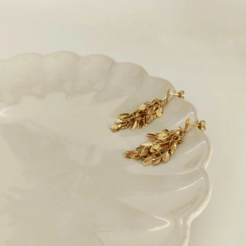 Boucles d'oreilles bridgette nouvelle collection bouquet rose Marie Duvert