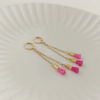 Boucles d'oreilles Pénélope pompons
