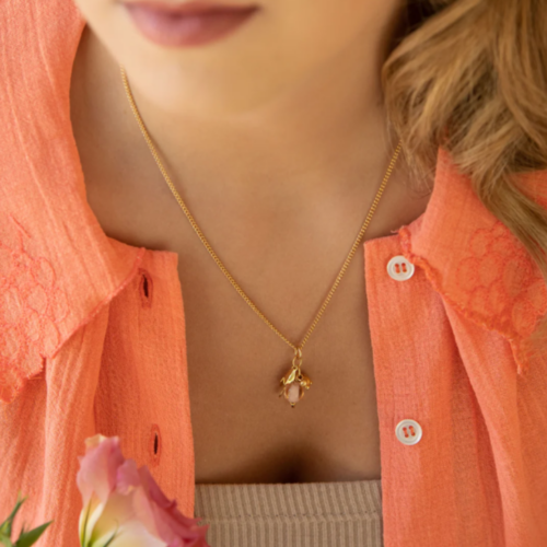 Collier grappe margarette nouvelle collection bouquet rose Marie duvert