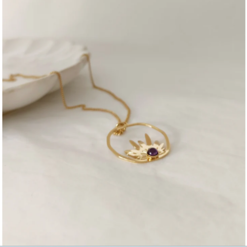Collier Rosette mi-long