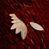 Boucles d'oreilles asymétriques Plume