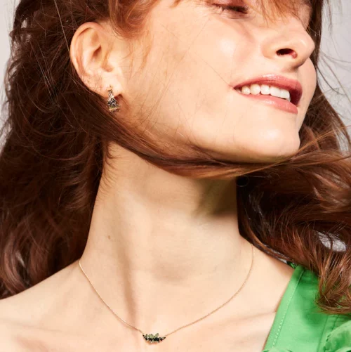 Najda Carlotti créoles dentelle