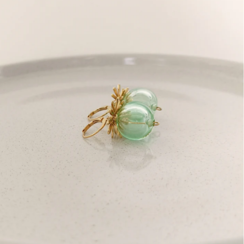 boucles d'oreilles Margarette nouvelle collection bouquet rose Marie Duvert