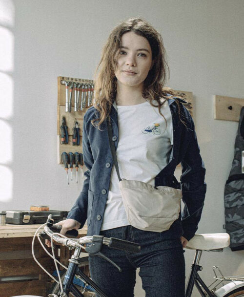 tee-shirt-palmyre-velo-ecru-en-coton-bio la gentle factory