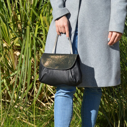 sac accordéon noir