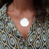 Collier poire à texture Bambou